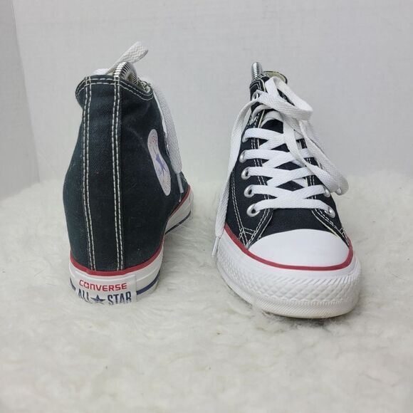 Converse Chuck Taylor All Star Women's Size 8.5 Lux Hidden Wedge Black 547198F - Picture 3 of 8